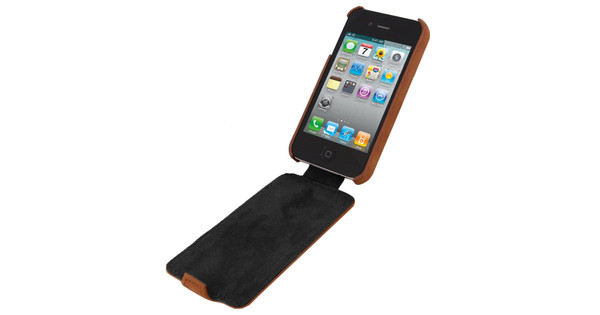 Junior aankomst ijsje Melkco Leather Case Brown Apple iPhone 4 / 4S - Coolblue - Voor 23.59u,  morgen in huis