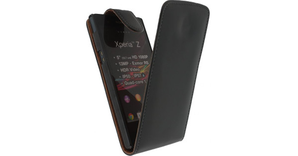 Klimatologische bergen Opvoeding Regelmatig Xccess Leather Flip Case Sony Xperia Z Zwart - Coolblue - Voor 23.59u,  morgen in huis