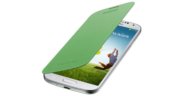Samsung Galaxy S4 Flip Cover Green - Coolblue - Voor in huis