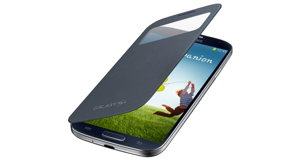 Galaxy S4 Mini S View Cover - Coolblue - Voor in huis