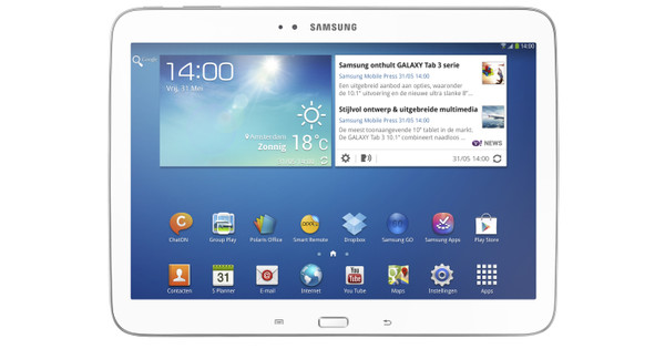 dienblad Opmerkelijk Jet Samsung Galaxy Tab 3 10.1 Wifi + 4G Wit - Coolblue - Voor 23.59u, morgen in  huis