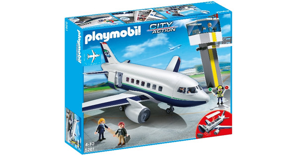 Vlak is meer dan Speciaal Playmobil Vracht- en passagiersvliegtuig met toren 5261 - Coolblue - Voor  23.59u, morgen in huis