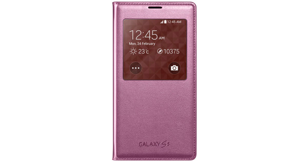 Samsung Galaxy S5 S View Roze - Coolblue - Voor 23.59u, in