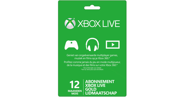 Herrie vasteland Archeologisch Xbox Live Gold Lidmaatschap (12 maanden) - Coolblue - Voor 23.59u, morgen  in huis