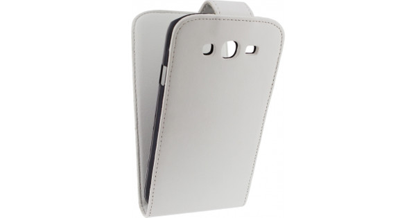 Xccess Leather Flip Galaxy Grand Neo White - Coolblue - Voor 23.59u, morgen huis
