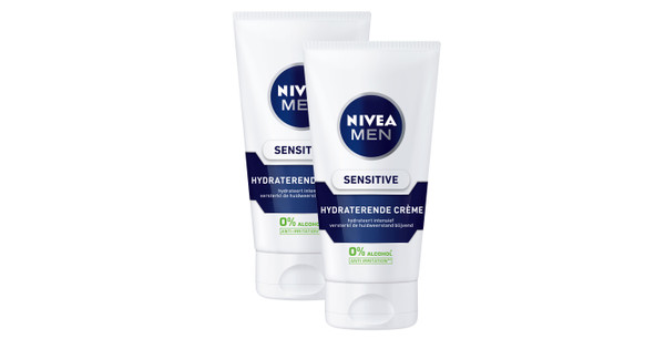 Verbieden Ziektecijfers Ongewapend 2x NIVEA MEN Sensitive Gezichtscreme - Coolblue - Voor 23.59u, morgen in  huis