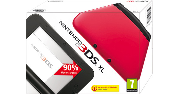 Nintendo 3DS XL Zwart + - - 23.59u, morgen in huis