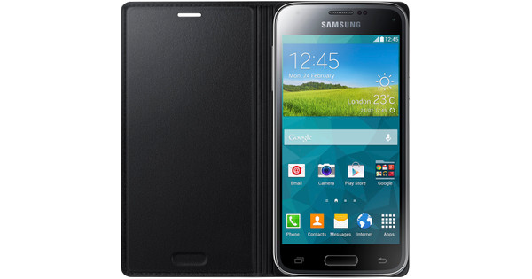 Samsung Galaxy S5 Mini Book Case Zwart - Coolblue - 23.59u, morgen in