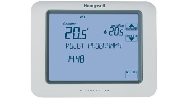 ontwikkeling Beperken Ademen Honeywell Home Chronotherm Touch Modulation (Bedraad) - Coolblue - Voor  23.59u, morgen in huis