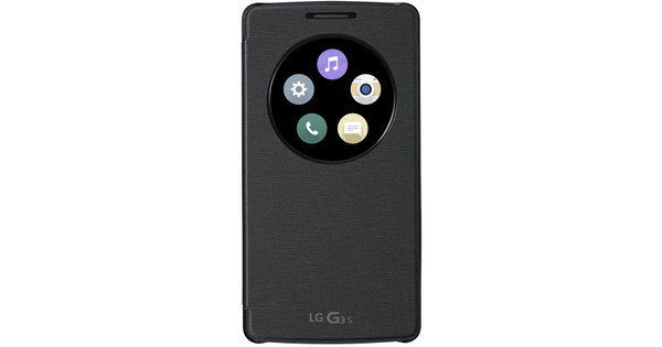 Wijzigingen van draai Merchandising LG QuickCircle Cover LG G3 S Zwart - Coolblue - Voor 23.59u, morgen in huis