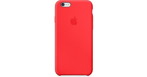 bijlage Voorkomen rechtop Apple Silicone Case iPhone 6 Rood - Coolblue - Voor 23.59u, morgen in huis