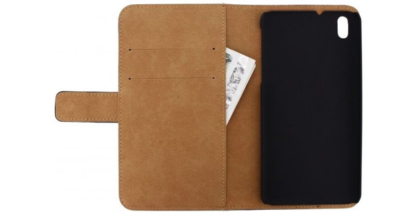 Mobilize Slim Wallet Book Case Huawei Y550 Zwart - - Voor 23.59u, morgen huis