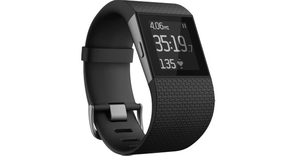 tussen typist Onafhankelijk Fitbit Surge Black - L - Coolblue - Voor 23.59u, morgen in huis