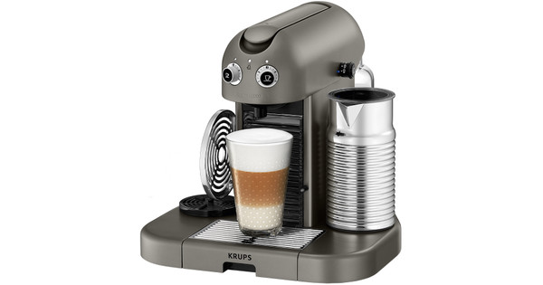 Omgekeerde natuurlijk Installatie Krups Nespresso Gran Maestria XN8105 Titanium - Coolblue - Voor 23.59u,  morgen in huis