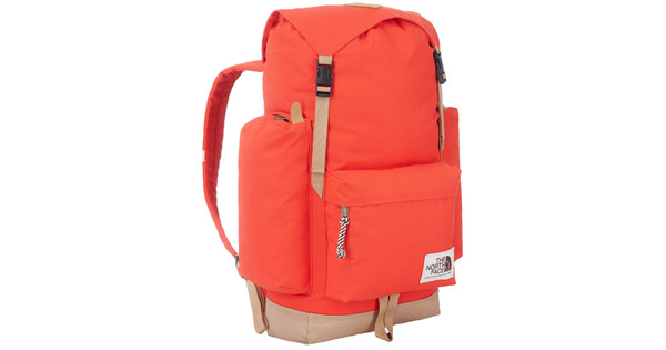 The North Face Rucksack Fiery Red/Moab Khaki - Coolblue - Voor 23.59u ...