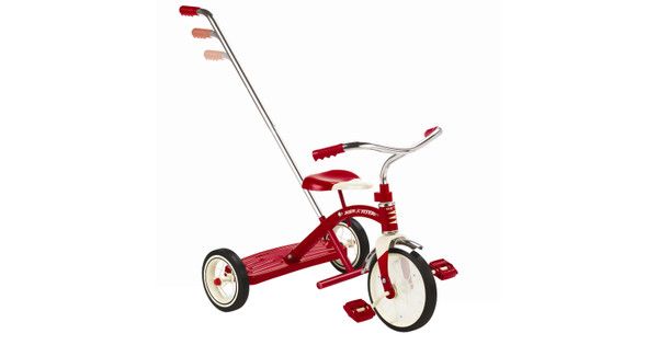 Pasen Gezichtsvermogen Ambient Radio Flyer Classic Red Tricycle met duwstang - Coolblue - Voor 23.59u,  morgen in huis