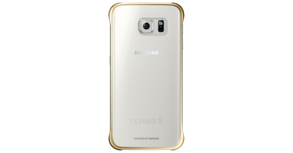 pantoffel Blootstellen patroon Samsung Galaxy S6 edge Clear Cover Goud - Coolblue - Voor 23.59u, morgen in  huis