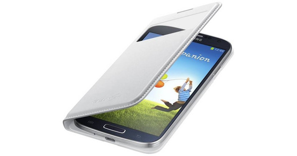 Behoefte aan pleegouders plank Samsung Galaxy S4 S View Cover Wit - Coolblue - Voor 23.59u, morgen in huis