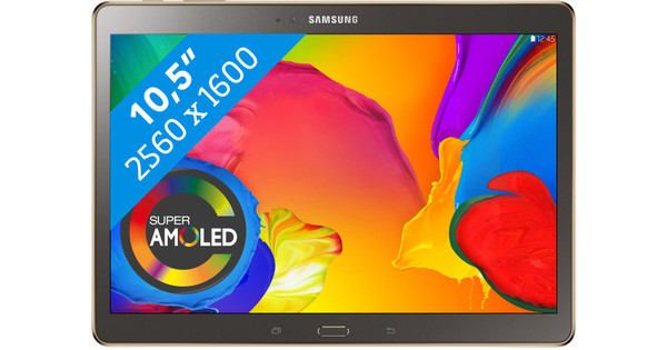Gunst erectie grafisch Samsung Galaxy Tab S 10.5 Wifi Titanium Brons - Tablets - Coolblue