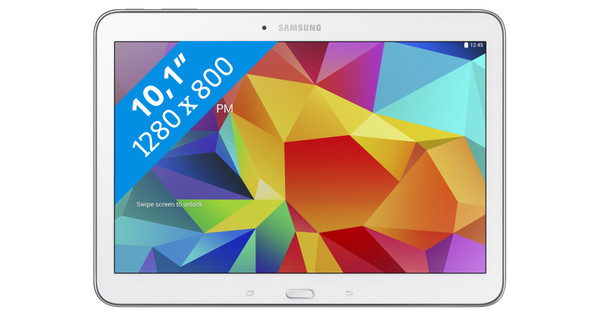 Kerkbank begin Hesje Samsung Galaxy Tab 4 10.1 Wifi + 4G Wit - Coolblue - Voor 23.59u, morgen in  huis