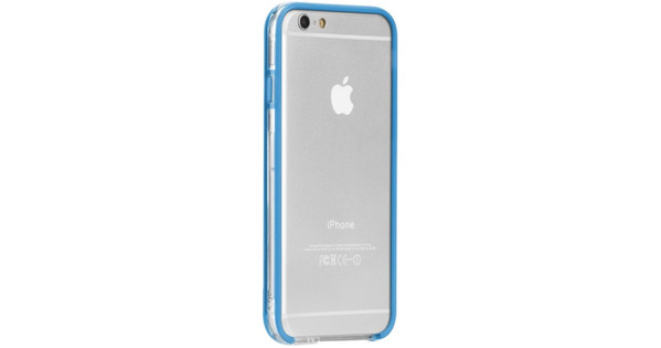 Case-mate Tough Frame Bumper Case iPhone 6/6s Clear/Blauw Coolblue - Voor 23.59u, morgen in huis