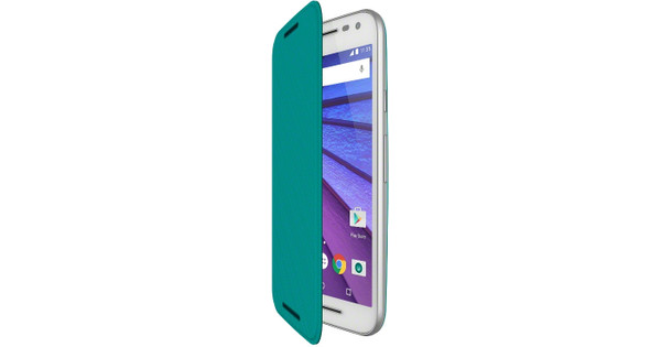 stuiten op morgen uitstulping Motorola Moto G 4G (3rd Gen) Book Case Turquoise - Coolblue - Voor 23.59u,  morgen in huis