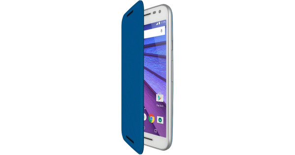 Motorola Moto (3rd Gen) Flip Shell Blauw - Coolblue - Voor 23.59u, morgen huis