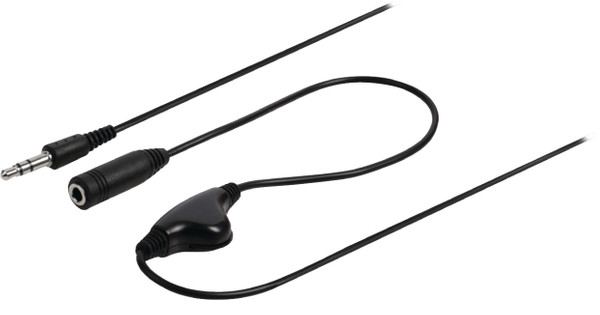 DeLOCK Stereo Jack 3,5 mm 3-Pin male > female verlengkabel Zwart, 2 meter