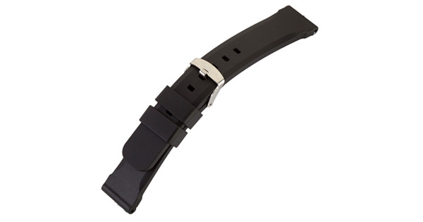 Veripart Horlogeband Rubber - Zwart (22 mm) - Coolblue - Voor 23.59u,  morgen in huis