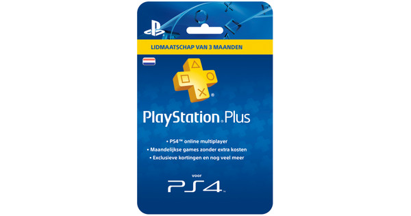 verkenner Verzakking schandaal PlayStation Plus Card 3 Maanden NL - Coolblue - Voor 23.59u, morgen in huis