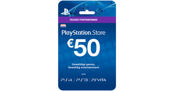 Voorloper Panorama smaak PlayStation Network Voucher Card 50 Euro NL - Coolblue - Voor 23.59u,  morgen in huis