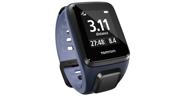 TomTom Runner 2 Cardio Sky Captain Blue/Purple Haze - S