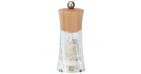 Oléron Manual chili pepper mill in wood and acrylic, natural