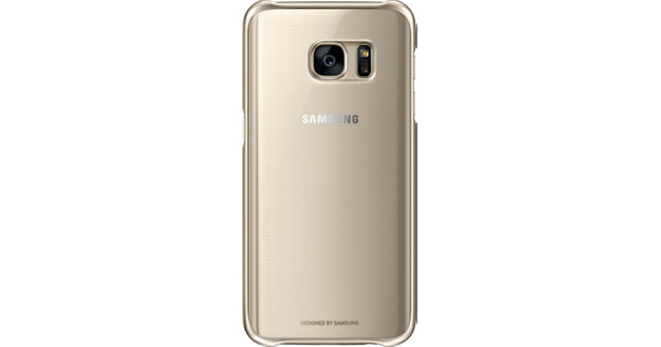 Onderling verbinden Blanco diep Samsung Galaxy S7 Clear Cover Goud - Coolblue - Voor 23.59u, morgen in huis