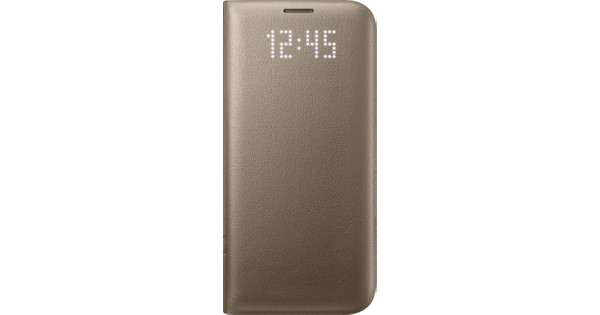 Geestelijk verwarring Rand Samsung Galaxy S7 LED View Cover Gold - Coolblue - Before 23:59, delivered  tomorrow