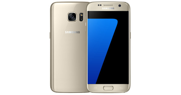 Illustreren lineair enkel en alleen Samsung Galaxy S7 Goud - Mobiele telefoons - Coolblue