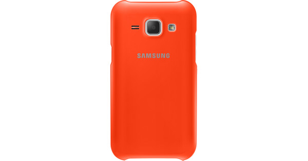 Nageslacht houten Deens Samsung Galaxy J1 Protective Cover Oranje - Coolblue - Voor 23.59u, morgen  in huis