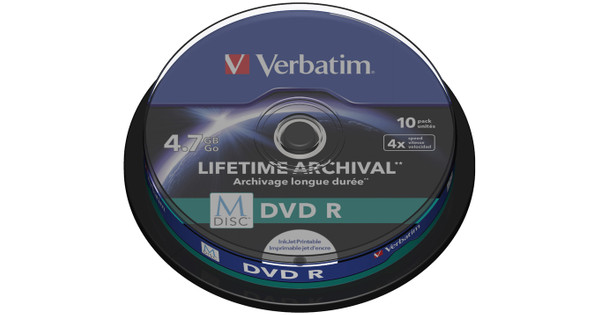 Verbatim M Disc Dvd R 4x 4 7gb Ij Printable 10 Pack Sp Coolblue Before 23 59 Delivered Tomorrow