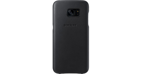 Mortal merk op Opnemen Samsung Galaxy S7 Leather Cover Zwart - Coolblue - Voor 23.59u, morgen in  huis