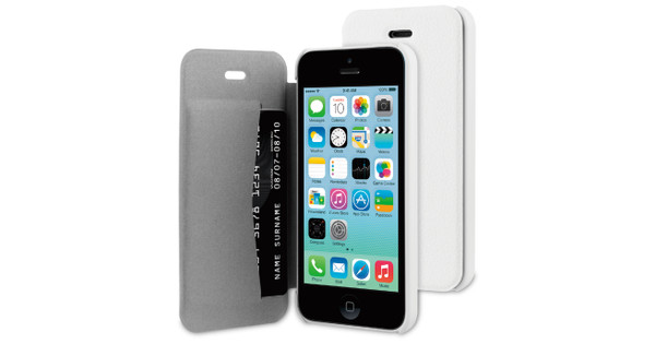 Delegeren Baan logica BeHello Book Case Apple iPhone 5C Wit - Coolblue - Voor 23.59u, morgen in  huis