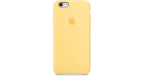 Apple 6/6s Silicone Case Geel - Coolblue - 23.59u, morgen in huis