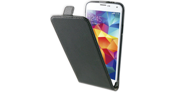 Paine Gillic Wafel Voorgevoel BeHello Flip Case Samsung Galaxy S5 / S5 Neo Zwart - Coolblue - Voor  23.59u, morgen in huis