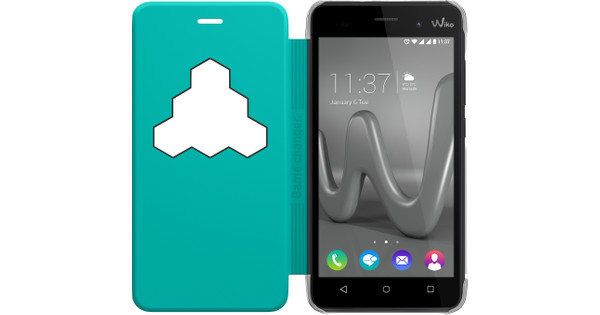Ruilhandel Gewoon Transparant Wiko Lenny 3 View Cover Turqoise - Coolblue - Voor 23.59u, morgen in huis