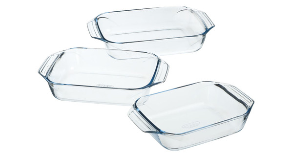 Pyrex Optimum Ovenschalenset (3-delig) - Coolblue - Voor 23.59u, morgen ...