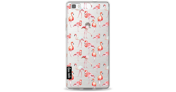 salaris Gezamenlijke selectie Promoten Casetastic Softcover Huawei P8 Lite Flamingo Party - Coolblue - Voor  23.59u, morgen in huis