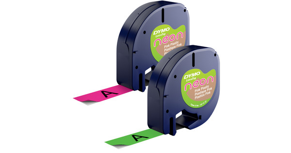 dymo letratag pink