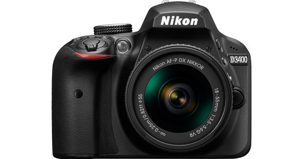 Elektricien Induceren Keelholte Nikon D3400 + AF-P 18-55mm VR - Coolblue - Voor 23.59u, morgen in huis