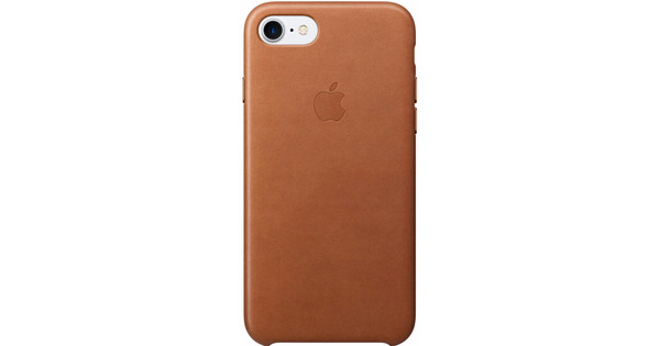 Apple iPhone Leather Case Bruin - Coolblue - Voor in