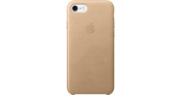 Sinds Brandweerman pensioen Apple iPhone 7/8 Leather Case Beige - Coolblue - Voor 23.59u, morgen in huis