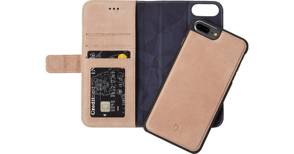 Indringing Maestro Kom langs om het te weten Decoded Leather 2-in-1 Wallet Case Apple iPhone 6 Plus/6s Plus/7 Plus Rose  Gold - Coolblue - Voor 23.59u, morgen in huis